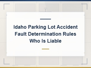 Idaho Parking Lot Accident Fault and Liability Rules